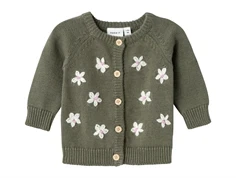 Name It mulled basil blomster strik cardigan